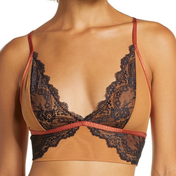 Free People Other - Free People Leah Soft Lace Plunge bralette